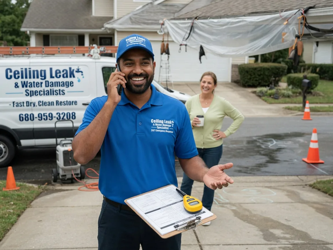 Ceiling Leak Cleanup Quemado, TX FAQs